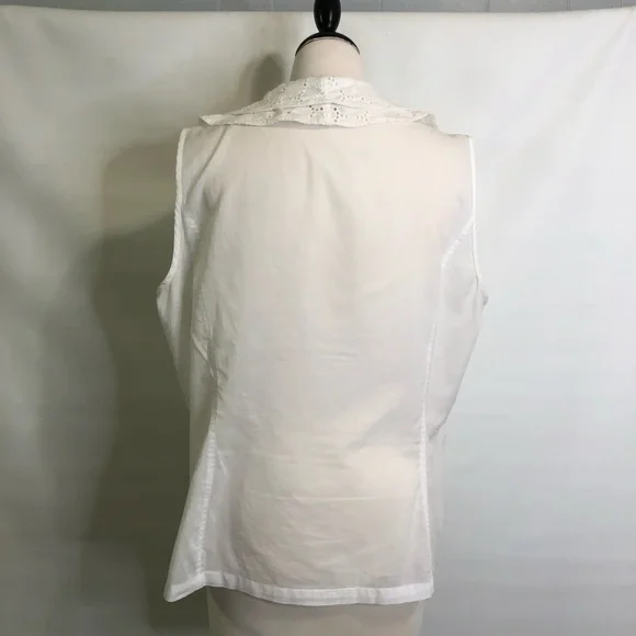 Jones New York XL sleeveless ruffle shirt EUC - Picture 3 of 8